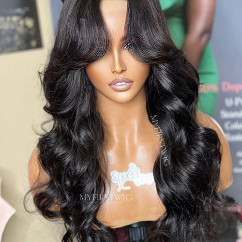 Perruque de fermeture - 4x4 Perruque Cheveux ondulés - FL4429