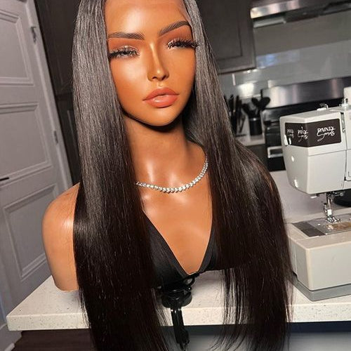 Perruque de fermeture - 4x4 Perruque Cheveux raides - FL4423