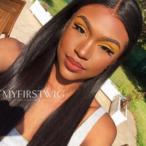 Perruque de fermeture - 4x4 Perruque Cheveux raides - FL4423 2