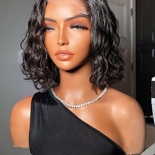 Perruque de fermeture - 4x4 Perruque  partie latérale bob bouclé - FL4427