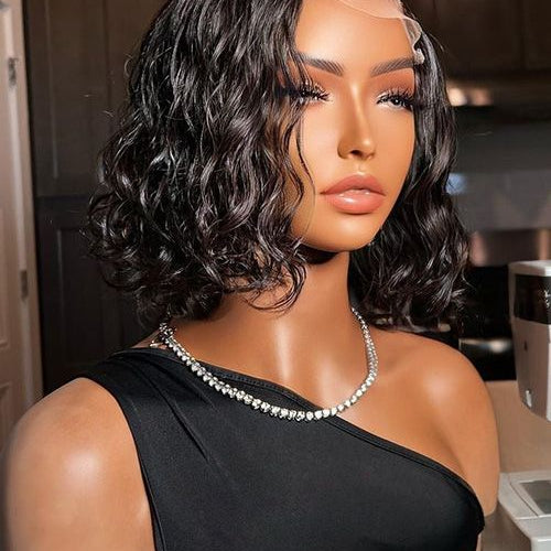 Perruque de fermeture - 4x4 Perruque  partie latérale bob bouclé - FL4427