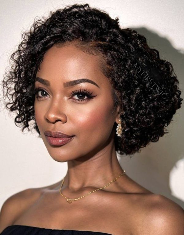 Perruque Lace Wig 8 Perruque coupe de lutin frisee LFC028